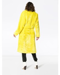 Manteau de fourrure jaune Tibi