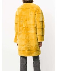 Manteau de fourrure jaune Liska