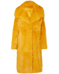 Manteau de fourrure jaune Michael Kors Collection