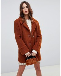 Manteau de fourrure marron Fashion Union