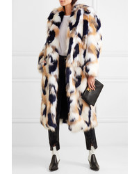 Manteau de fourrure multicolore Givenchy
