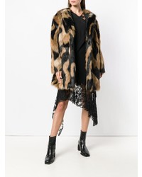 Manteau de fourrure multicolore Givenchy