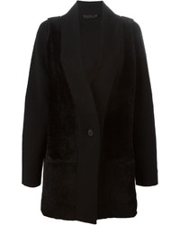 Manteau de fourrure noir Calvin Klein