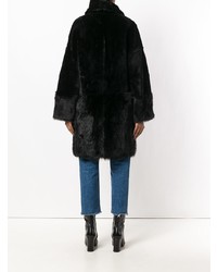 Manteau de fourrure noir Desa Collection