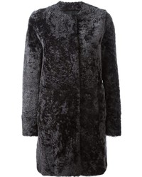 Manteau de fourrure noir Drome