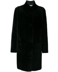 Manteau de fourrure noir Inès & Marèchal