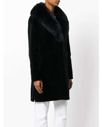 Manteau de fourrure noir Cara Mila