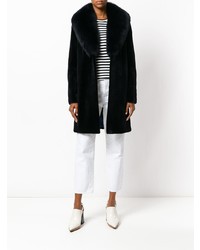 Manteau de fourrure noir Cara Mila