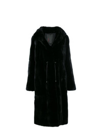 Manteau de fourrure noir Liska