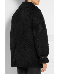 Manteau de fourrure noir Burberry