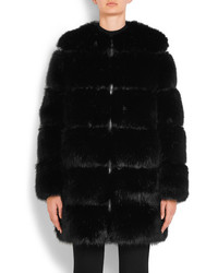 Manteau de fourrure noir Givenchy