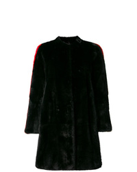 Manteau de fourrure noir Philipp Plein