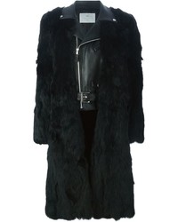 Manteau de fourrure noir Toga