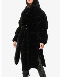 Manteau de fourrure noir Alexandre Vauthier
