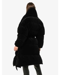 Manteau de fourrure noir Alexandre Vauthier