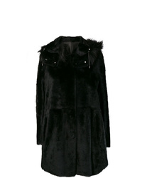 Manteau de fourrure noir Yves Salomon