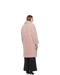 Manteau de fourrure rose Yves Salomon Meteo