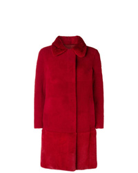 Manteau de fourrure rouge Blancha