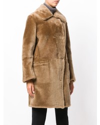 Manteau de fourrure tabac Sylvie Schimmel