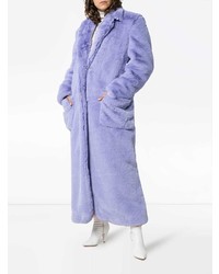 Manteau de fourrure violet clair Natasha Zinko