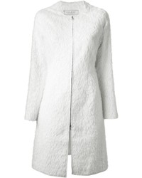 Manteau duveteux blanc Nina Ricci