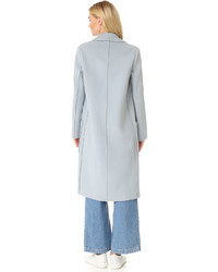 Manteau duveteux bleu clair Helmut Lang
