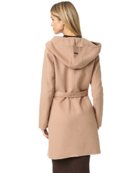 Manteau duveteux marron clair Soia & Kyo