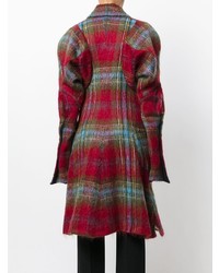 Manteau écossais bordeaux Vivienne Westwood Vintage