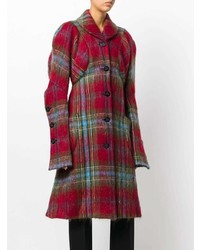 Manteau écossais bordeaux Vivienne Westwood Vintage