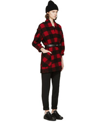 Manteau écossais rouge Etoile Isabel Marant