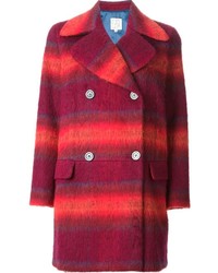 Manteau écossais rouge Stella Jean