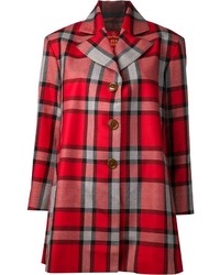 Manteau écossais rouge Vivienne Westwood