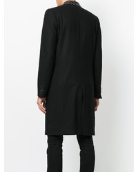 Manteau en cuir noir Givenchy