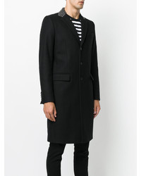 Manteau en cuir noir Givenchy