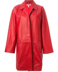 Manteau en cuir rouge Current/Elliott