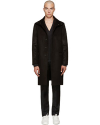 Manteau en daim noir Calvin Klein Collection