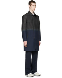 Manteau en denim bleu marine Fendi