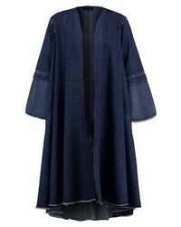 Manteau en denim bleu marine WÅVEN