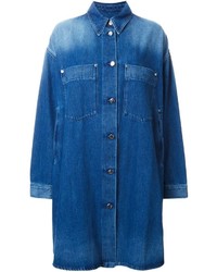 Manteau en denim bleu MM6 MAISON MARGIELA