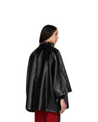 Manteau en denim noir Balenciaga