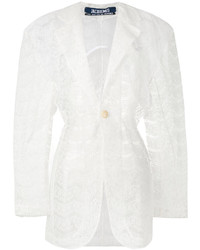 Manteau en dentelle blanc Jacquemus