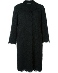 Manteau en dentelle noir Dolce & Gabbana