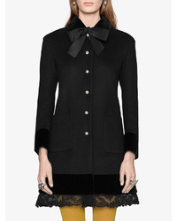 Manteau en dentelle noir Gucci