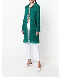 Manteau en dentelle vert Dolce & Gabbana