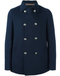 Manteau en laine bleu marine Eleventy