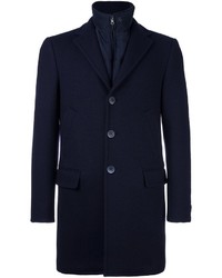 Manteau en laine bleu marine Fay