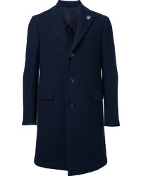 Manteau en laine bleu marine Lardini