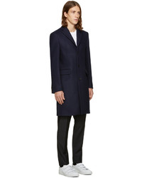 Manteau en laine bleu marine Acne Studios