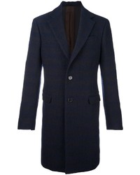 Manteau en laine bleu marine Raf Simons