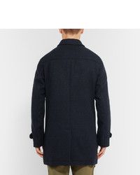 Manteau en laine bleu marine Oliver Spencer